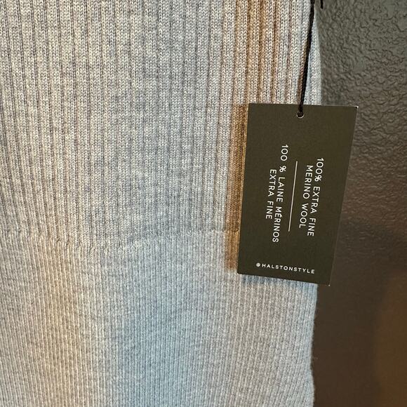 NWT, H by Halston Women’s Sz Small Heather Gray Ribbed Sweater Vest K629 - Picture 6 of 15